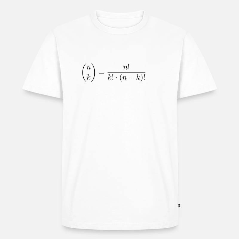 coefficient binomial - T-shirt Premium bio Homme - blanc