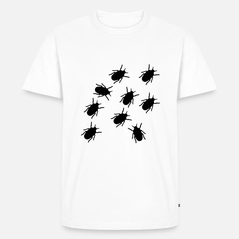Bug - Men's Premium Organic T-Shirt - white