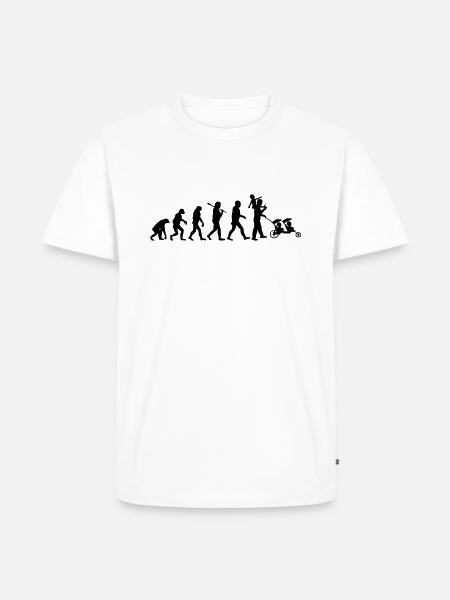 evolution daddy famille nombreuse - T-shirt Premium bio Homme - blanc