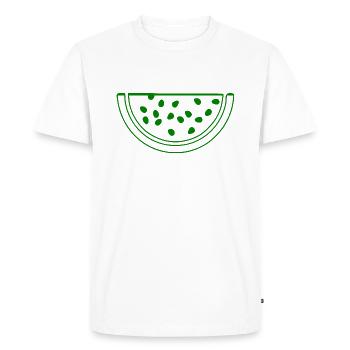 Pastèque - T-shirt Premium bio Homme - blanc - Devant - Nico (187cm)