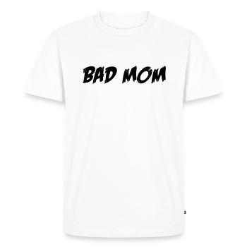Mauvaise maman - T-shirt Premium bio Homme - blanc - Devant - Nico (187cm)