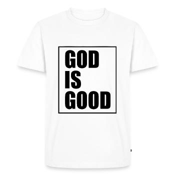 God is good - T-shirt Premium bio Homme - blanc - Devant - Nico (187cm)