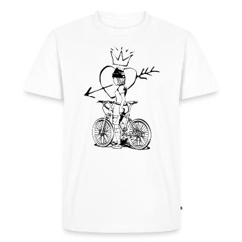Parfait pour les motards enthousiastes. - T-shirt Premium bio Homme - blanc - Devant - Nico (187cm)