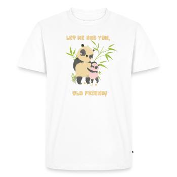 Two Cute Pandas - Men's Premium Organic T-Shirt - white - Front - Nico (187cm)