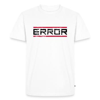 rote balken kratzer geek error computer download n - T-shirt Premium bio Homme - blanc - Devant - Nico (187cm)