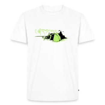 Carp Maniac - Männer Premium Bio T-Shirt - Weiß - Vorne - Nico (187cm)
