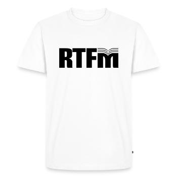 Informatique - T-shirt Premium bio Homme - blanc - Devant - Nico (187cm)