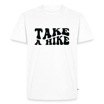 Take A Hike - Men's Premium Organic T-Shirt - white - Front - Nico (187cm)