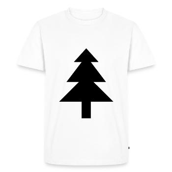 Tree - Men's Premium Organic T-Shirt - white - Front - Nico (187cm)