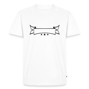 Noble étoiles décorées tourbillonnant bannière des - T-shirt Premium bio Homme - blanc - Devant - Nico (187cm)