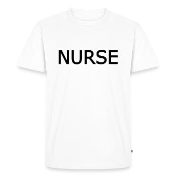 Nurse - T-shirt Premium bio Homme - blanc - Devant - Nico (187cm)