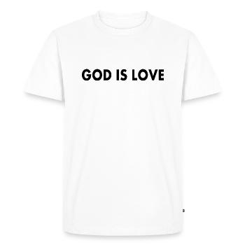 God is love - T-shirt Premium bio Homme - blanc - Devant - Nico (187cm)