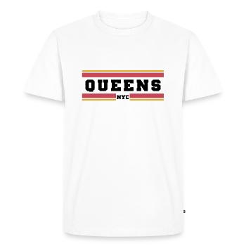 Queens Nyc - T-shirt Premium bio Homme - blanc - Devant - Nico (187cm)