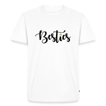 Besties - Men's Premium Organic T-Shirt - white - Front - Nico (187cm)