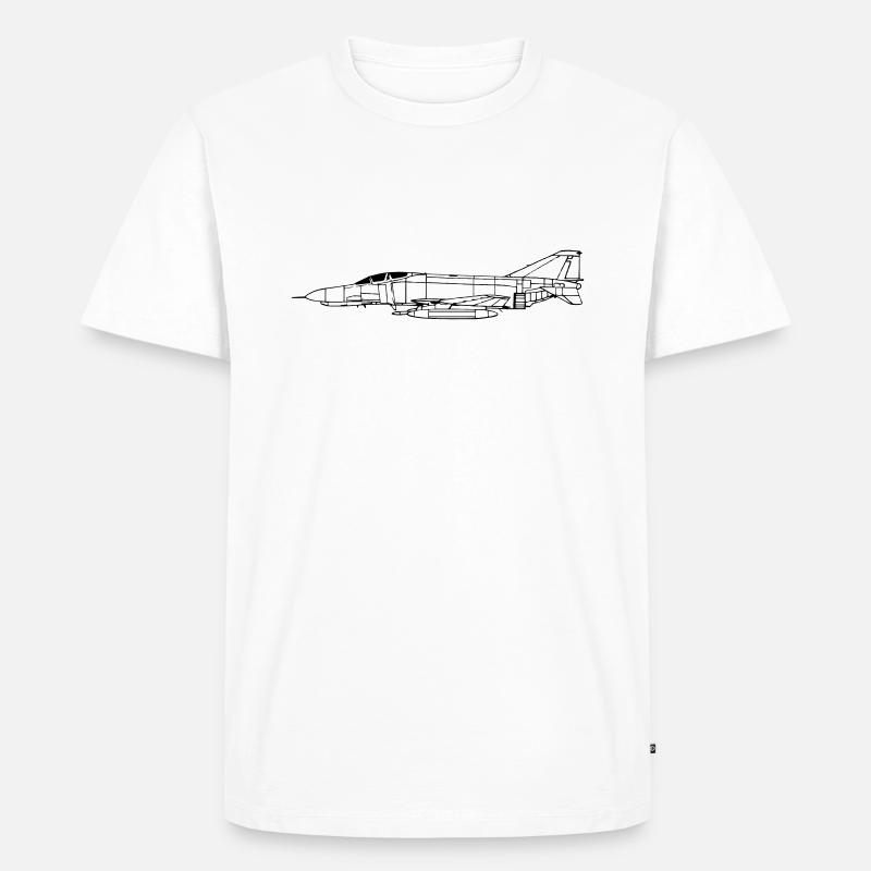 phantom_vec_1 de - Männer Premium Bio T-Shirt - Weiß