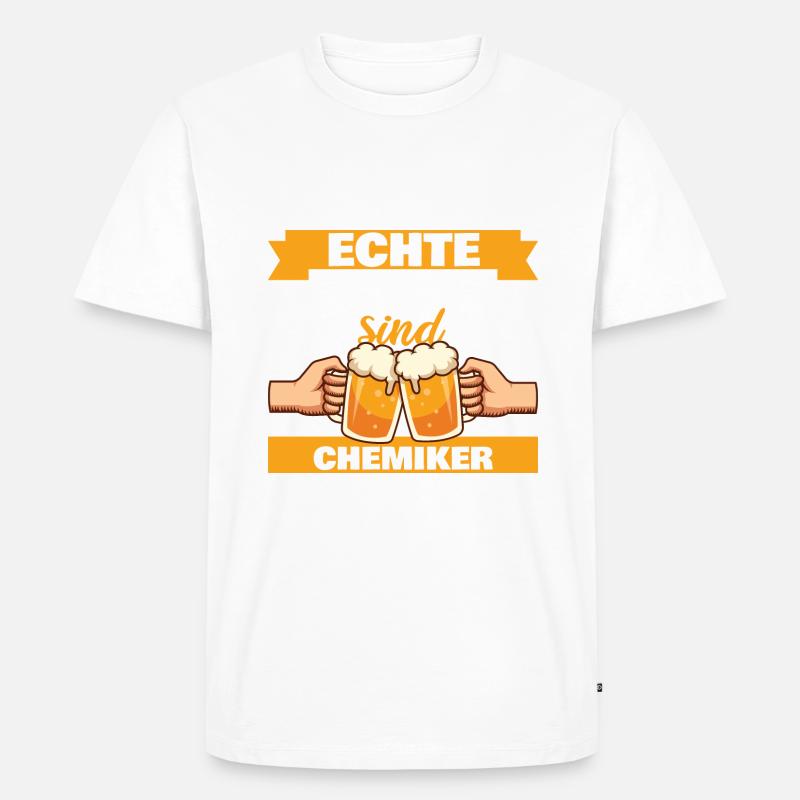 Echte Männer sind Chemiker - Männer Premium Bio T-Shirt - undefined