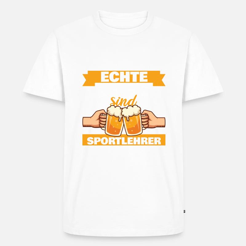 Echte Männer sind Sportlehrer - Männer Premium Bio T-Shirt - undefined