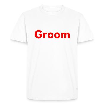 Groom - T-shirt Premium bio Homme - blanc - Devant - Nico (187cm)
