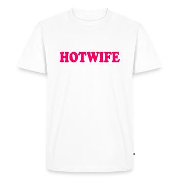Hotwife - T-shirt Premium bio Homme - blanc - Devant - Nico (187cm)