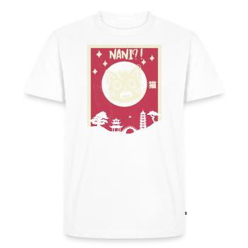 Kawaii Nani?! Chat japonais Neko - T-shirt Premium bio Homme - blanc - Devant - Nico (187cm)