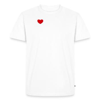 I Love My Hot Girlfriend Ich Liebe meine Freundin - Männer Premium Bio T-Shirt - Weiß - Vorne - Nico (187cm)