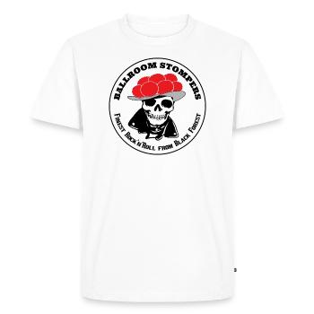 Stompers Bollenhut Music Ball de la Forêt-Noire - T-shirt Premium bio Homme - blanc - Devant - Nico (187cm)