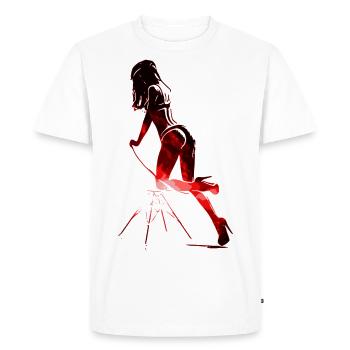 My Game My Rules Game Rules Pin Up Girl 2reborn - Men's Premium Organic T-Shirt - white - Front - Nico (187cm)