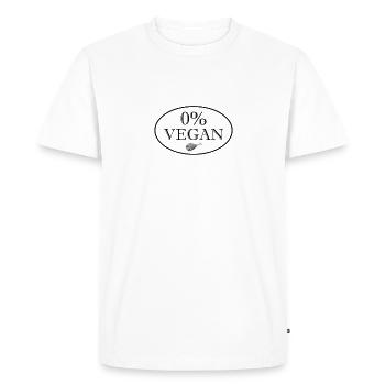 Anti vegan - Men's Premium Organic T-Shirt - white - Front - Nico (187cm)
