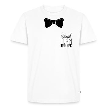 Membre officiel de l’équipe - Sport Verein Kellner - T-shirt Premium bio Homme - blanc - Devant - Nico (187cm)