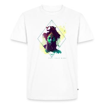Libérez votre - T-shirt Premium bio Homme - blanc - Devant - Nico (187cm)