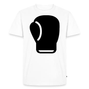 gant de boxe - T-shirt Premium bio Homme - blanc - Devant - Nico (187cm)