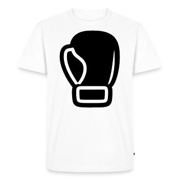 gant de boxe - T-shirt Premium bio Homme - blanc - Devant - Nico (187cm)