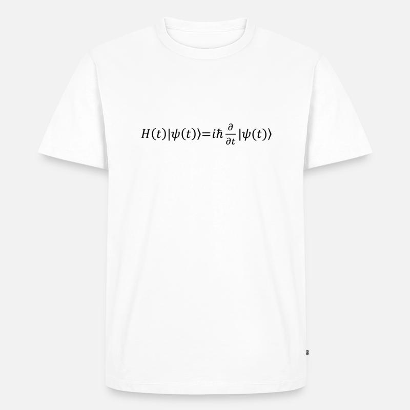 Schrödinger Equation Physicist Gift Physics - Men's Premium Organic T-Shirt - white