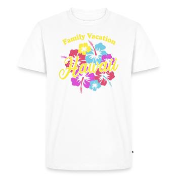 Vacances en famille Hawaii - T-shirt Premium bio Homme - blanc - Devant - Nico (187cm)