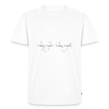 Chitin chitosan - Men's Premium Organic T-Shirt - white - Front - Nico (187cm)