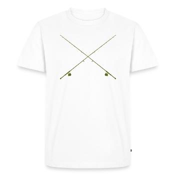 Cross Cross personnalisé personnalisé personnalisé - T-shirt Premium bio Homme - blanc - Devant - Nico (187cm)