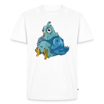 Pigeon Bird - Men's Premium Organic T-Shirt - white - Front - Nico (187cm)