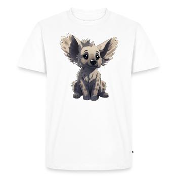 Hyena, Koala & Dog - Big Ears - Men's Premium Organic T-Shirt - white - Front - Nico (187cm)