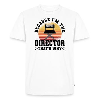 Director Filmmaker Feature Film Film - Men's Premium Organic T-Shirt - white - Front - Nico (187cm)