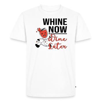 Marathon Runners Running Half Marathon Wine - Men's Premium Organic T-Shirt - white - Front - Nico (187cm)