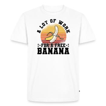 Marathon Runners Running Half Marathon - Men's Premium Organic T-Shirt - white - Front - Nico (187cm)