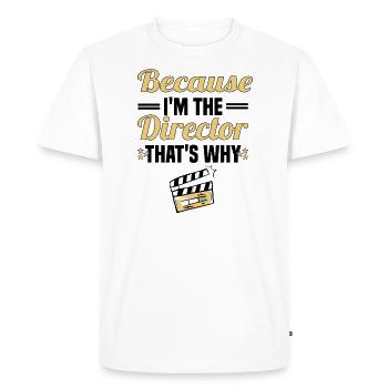 Director Filmmaker Feature Film Film - Men's Premium Organic T-Shirt - white - Front - Nico (187cm)