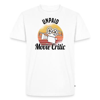 Critique de film Critique de film Long métrage - T-shirt Premium bio Homme - blanc - Devant - Nico (187cm)