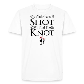 JGA Mariage Mariage Jungesellenabschied Party - T-shirt Premium bio Homme - blanc - Devant - Nico (187cm)