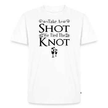 JGA Mariage Mariage Jungesellenabschied Party - T-shirt Premium bio Homme - blanc - Devant - Nico (187cm)