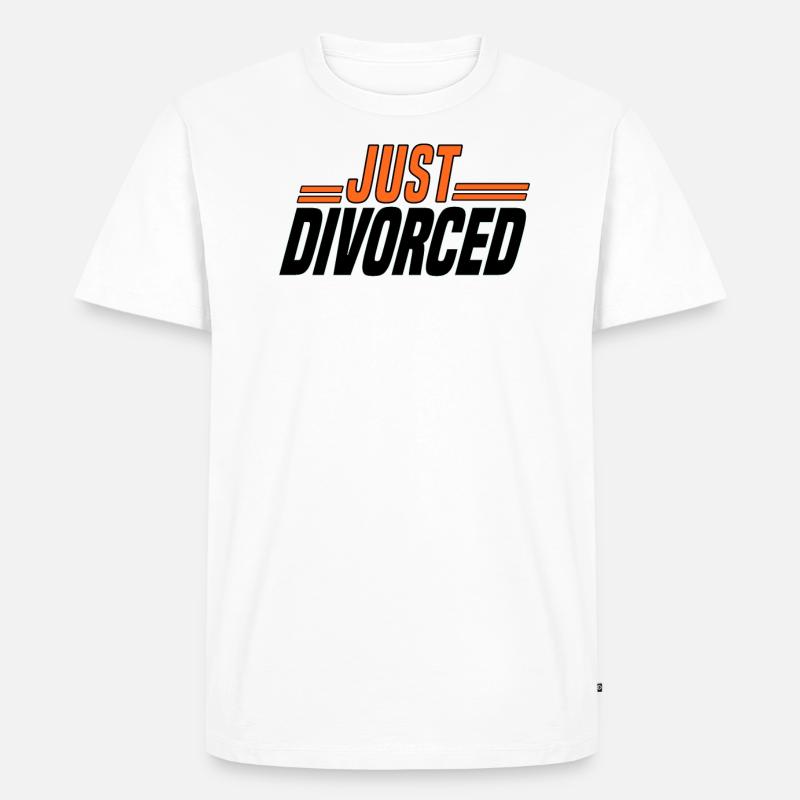 Scheidung Trennung Ehe Ex Scheidungsparty - Männer Premium Bio T-Shirt - Weiß