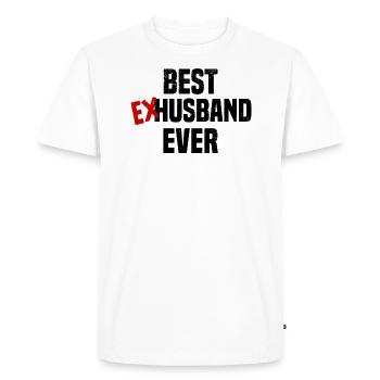 Divorce Séparation Mariage Ex Partie au divorce - T-shirt Premium bio Homme - blanc - Devant - Nico (187cm)