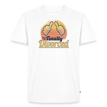 Divorce Séparation Mariage Ex Partie au divorce - T-shirt Premium bio Homme - blanc - Devant - Nico (187cm)