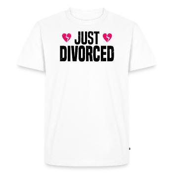 Divorce Separation Marriage Ex Divorce Party - Men's Premium Organic T-Shirt - white - Front - Nico (187cm)