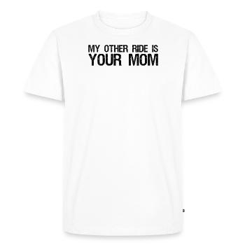 Muscel Car V8 Turbocharger Tuning Racing Car - Men's Premium Organic T-Shirt - white - Front - Nico (187cm)